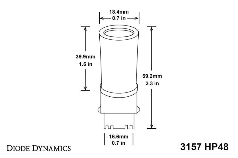 Diode Dynamics 3157 LED Bulb HP48 LED - Amber (Single) DD0055S DD0055S User 3