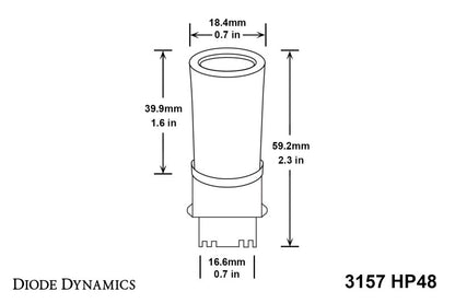 Diode Dynamics 3157 LED Bulb HP48 LED - Amber (Single) DD0055S DD0055S User 3