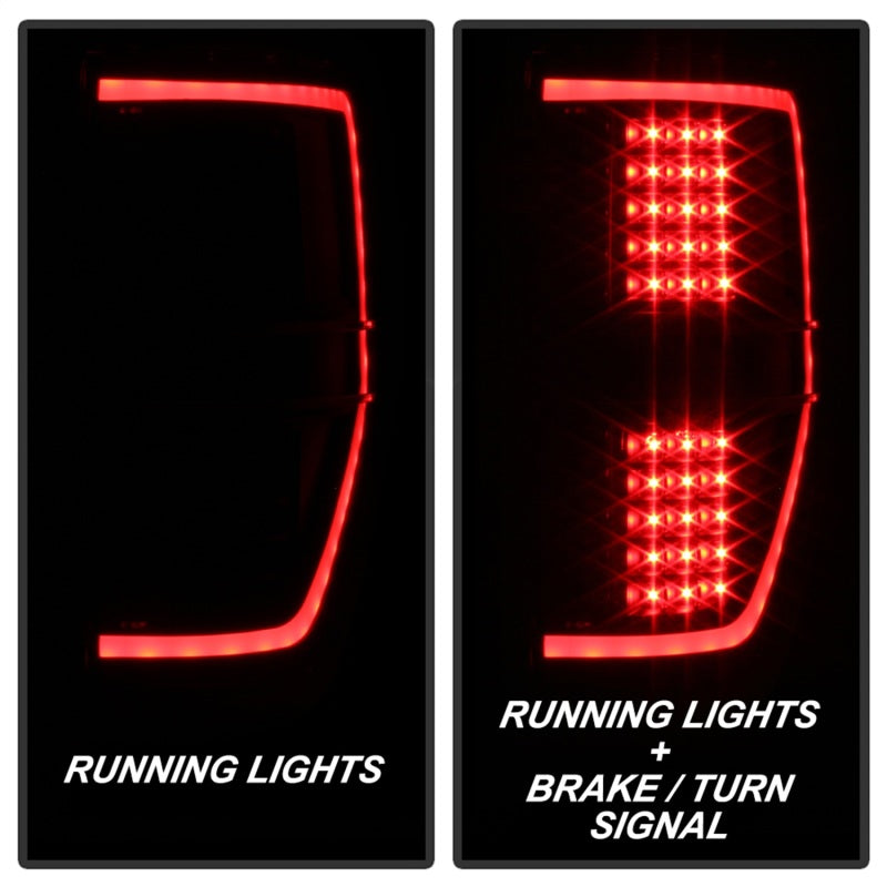 SPYDER xTune 09-14 Ford F-150 Light Bar LED Tail Lights - Black (ALT-JH-FF15009-LBLED-BK) 9042188 9042188 Photo - Unmounted