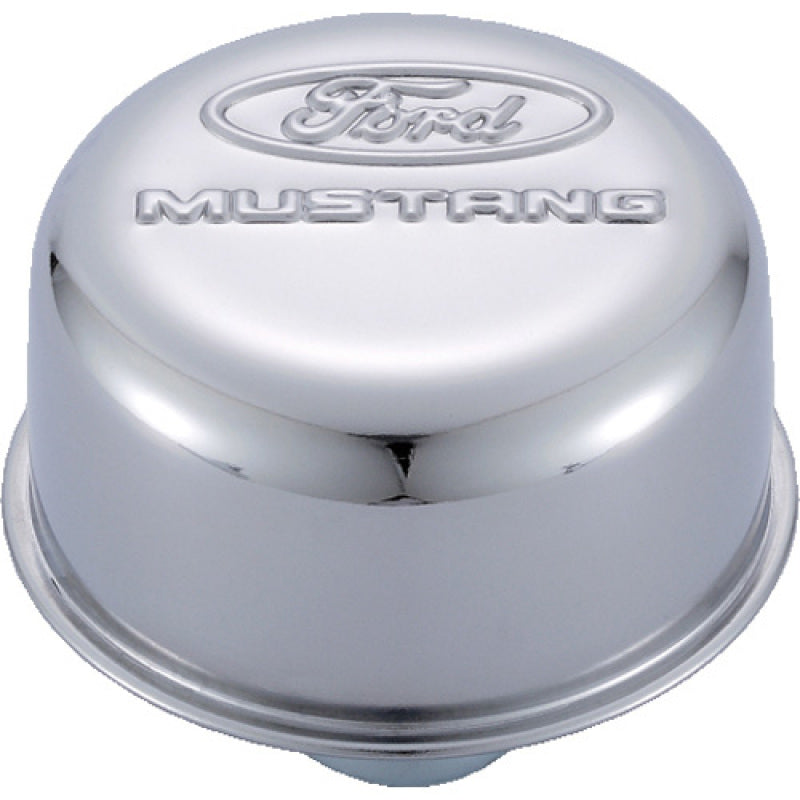 Ford Racing Chrome Breather Cap w/ Ford Mustang Logo 302-220 302-220 User 1