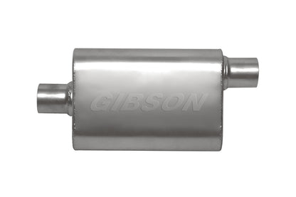 Gibson CFT Superflow Center/Offset Oval Muffler - 4x9x13in/2.25in Inlet/2.25in Outlet - Stainless 55121S 55121S Photo - Primary