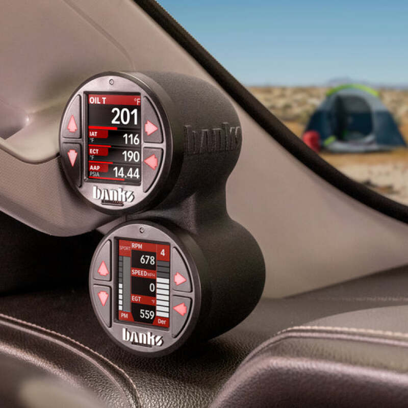 Banks Power 15-19 Chevrolet / GMC 2500/3500 iDash Stealth Dual Pod Mount 63350 63350 User 2