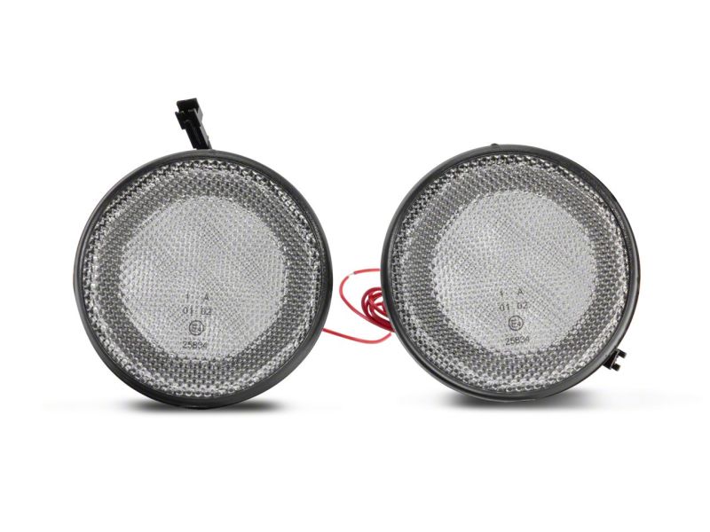 Raxiom 07-18 Jeep Wrangler JK Axial Series LED Turn Signals w/ Halo- Clear J127016 J127016 Photo - Close Up