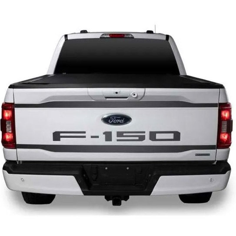 Putco 2021 Ford F-150 Stainless Steel Black Platinum Upper/Lower Tailgate Accent (2pcs) 403469BP 403469BP Photo - Primary