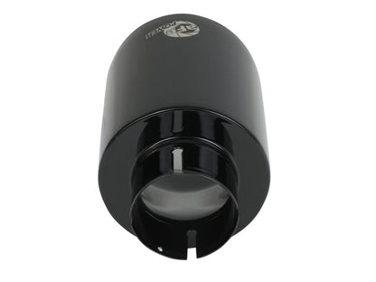 aFe Takeda 409 SS Clamp-On Exhaust Tip 2.5in. Inlet / 4.5in. Outlet / 7in. L - Black 49T25454-B071 49T25454-B071 Photo - Unmounted