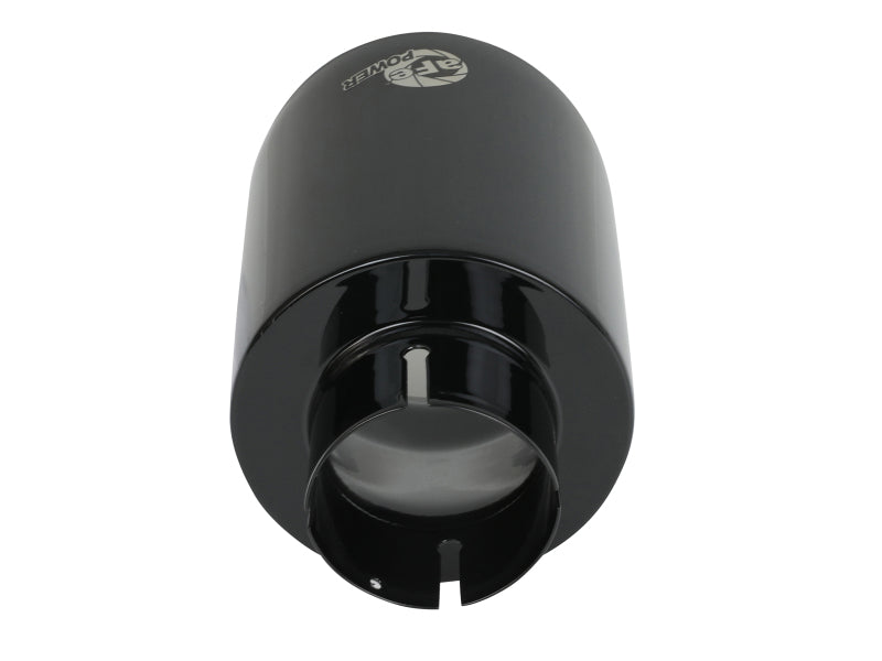aFe Takeda 409 SS Clamp-On Exhaust Tip 2.5in. Inlet / 4.5in. Outlet / 7in. L - Black 49T25454-B071 49T25454-B071 Photo - Unmounted