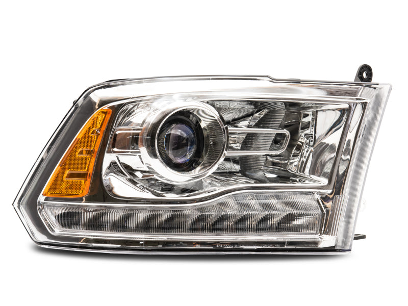 Raxiom 09-18 Dodge RAM 1500 LED Halo Headlights w/ Swtchbck Turn Signals- Chrome Hsng (Clear Lens) R111519 R111519 Photo - Close Up
