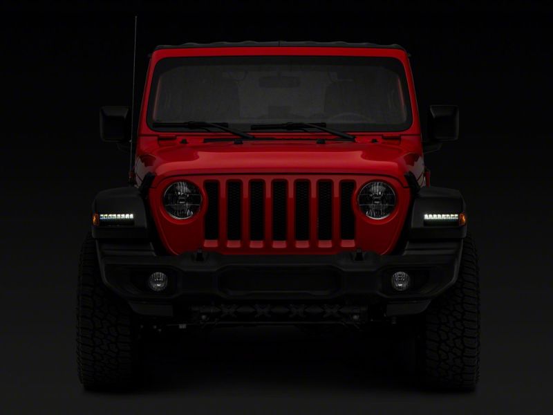 Raxiom 18-23 Jeep Wrangler JL Sport Axial Series SEQL LED Parking/Turn Signal Lights- Smoked J155019-JL J155019-JL Photo - Close Up