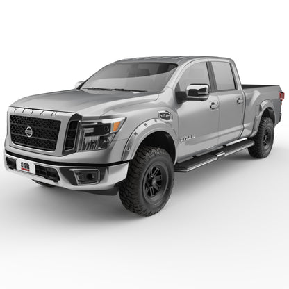 EGR 16+ Nissan Titan XD Bolt-On Look Color Match Fender Flares - Set - Liquid Platinum Metallic 795904-K23 795904-K23 Photo - Primary