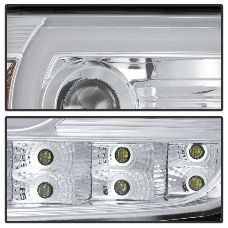 Spyder GMC Sierra 14-16 Projector Headlights Light Bar DRL Chrm PRO-YD-GS14V2-LBDRL-C 5080868 5080868 User 1