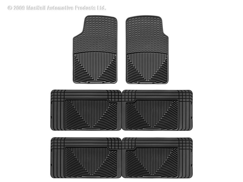 WeatherTech WT Rubber Mats - Rear - Blk Floor Mats Floor Mats - Rubber main image