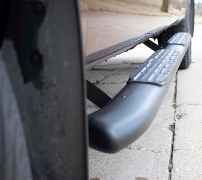 Fishbone Offroad 09-14 Ford F150 Extended Super Cab Oval Side Steps - Black Textured FB21377 FB21377 Photo - lifestyle view