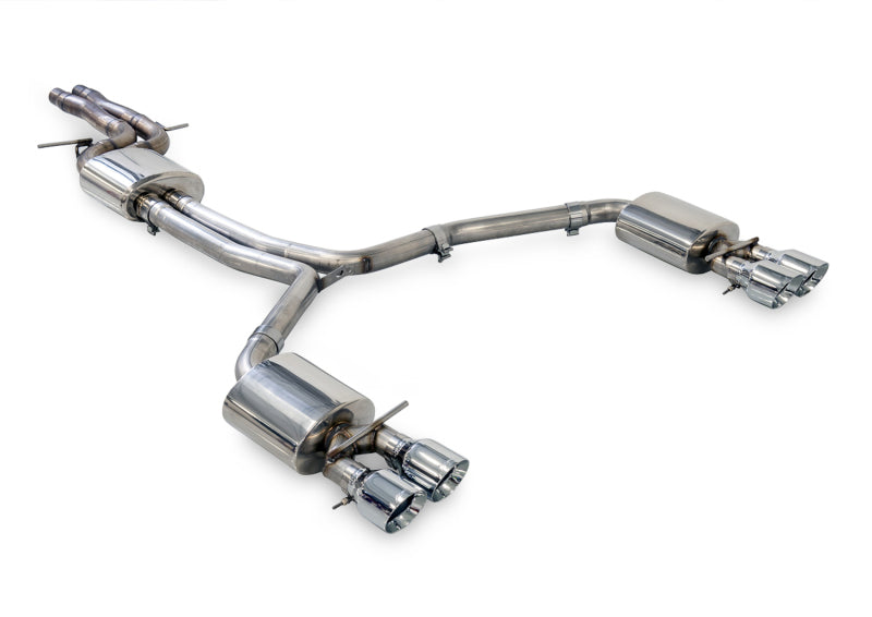 AWE Tuning Audi C7.5 A6 3.0T Touring Edition Exhaust - Quad Outlet Chrome Silver Tips 3015-42072 3015-42072 Photo - Primary
