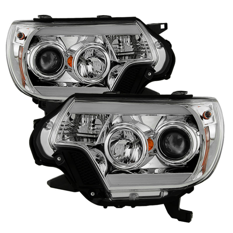 Spyder Toyota Tacoma 12-16 Projector Headlights Light Bar DRL Chrome PRO-YD-TT12-LBDRL-C 5081704 5081704 Photo - Primary