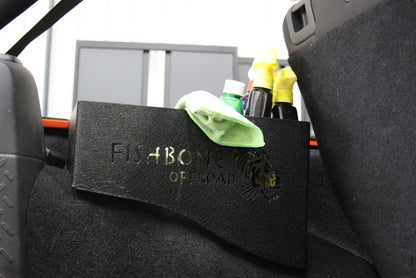 Fishbone Offroad 07-18 Jeep Wrangler JK 4 DR WheelWell Storage Bin - Black Textured Powdercoat Steel FB25081 FB25081 Photo - lifestyle view