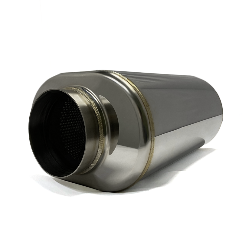 Stainless Bros 304 SS 4in x 17.0in OAL Oval Muffler - Polished Finish 616-10223-2100 616-10223-2100 User 1