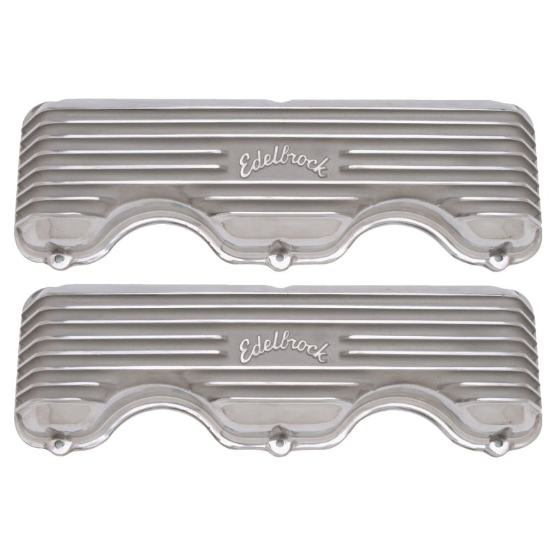 Edelbrock Valve Cover Classic Series Chevrolet W 348/409 CI V8 Polshed 4140 4140 Photo - Primary