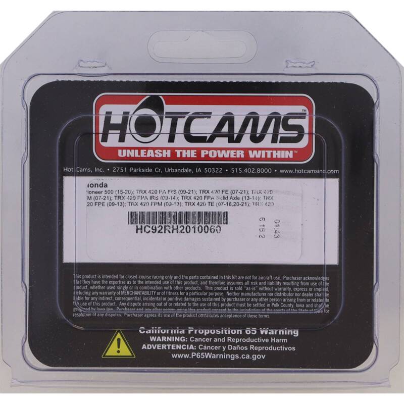 Hot Cams 15-23 Pioneer 500/09-24 TRX 420 FA Camshaft Chain Silent Kit HC92RH2010060 HC92RH2010060 Photo - Primary