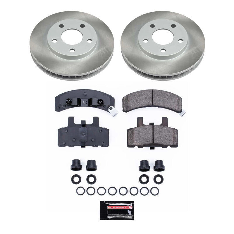 PowerStop Power Stop 90-92 Cadillac Fleetwood Front Semi-Coated Rotor Kit SC3132 SC3132 Photo - Primary
