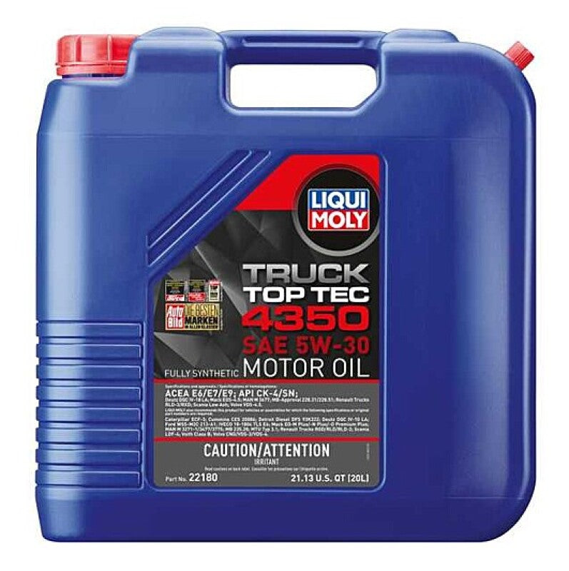 LIQUI MOLY 20L Top Tec Truck 4350 Motor Oil SAE 5W30 22180 22180 User 1