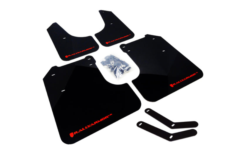Rally Armor 08-11 2.5i & 08-10 WRX Mud flap Red logo MF6-UR-BLK/RD User 1