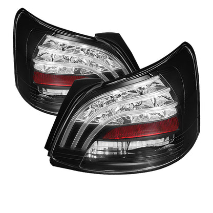 Spyder Toyota Yaris 07-09 4Dr LED Tail Lights Blk ALT-YD-TYA074D-LED-BK 5037640 5037640 Photo - Primary