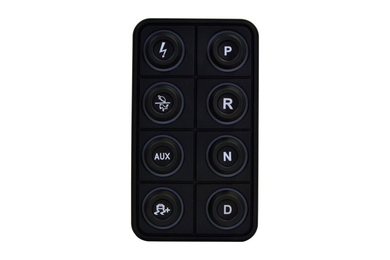 AEM EV 8 Button Keypad CAN Based Programmable Backlighting 30-8400 30-8400 Photo - out of package
