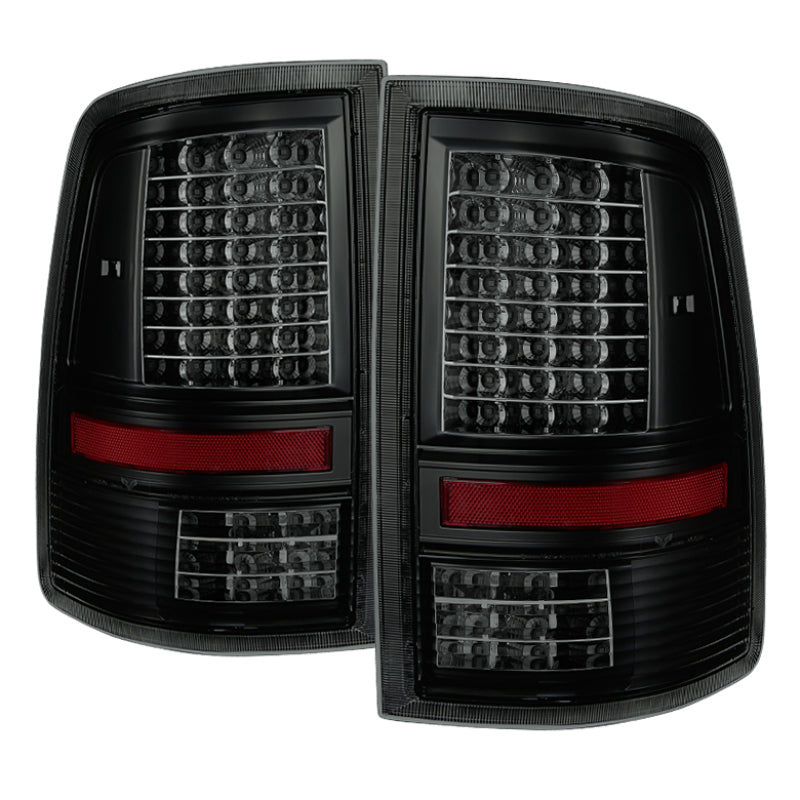 SPYDER Xtune Dodge Ram 1500 09-14 LED Tail Lights Incandescent Model Black Smoke ALT-JH-DR09-LED-G2-BSM 9034831 9034831 Photo - Primary