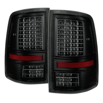 SPYDER Xtune Dodge Ram 1500 09-14 LED Tail Lights Incandescent Model Black Smoke ALT-JH-DR09-LED-G2-BSM 9034831 9034831 Photo - Primary
