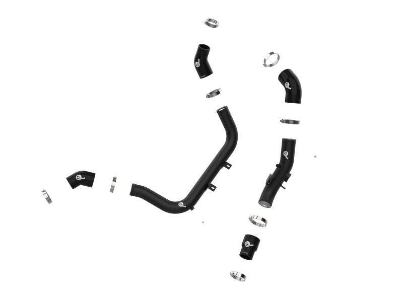 aFe BladeRunner Aluminum Hot and Cold Charge Pipe Kit Black 17-20 Hyundai Elantra GT L4-1.6L (t) 46-20634-B 46-20634-B Photo - Unmounted