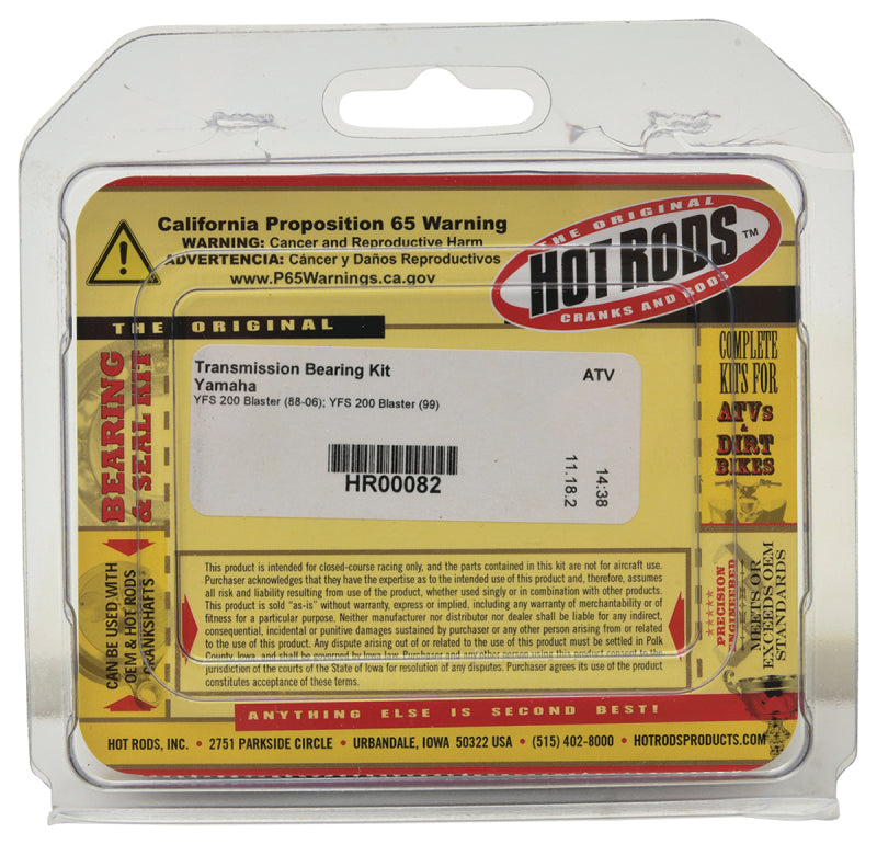 Hot Rods 88-06 Yamaha YFS 200 Blaster 200cc Transmission Bearing Kit HR00082 HR00082 Photo - Primary