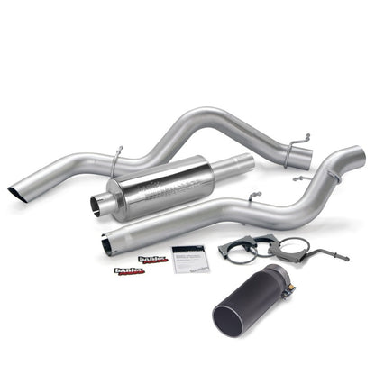 Banks Power 06-07 Chevy 6.6L CCSB Monster Exhaust System - SS Single Exhaust w/ Black Tip 48939-B 48939-B Photo - Primary