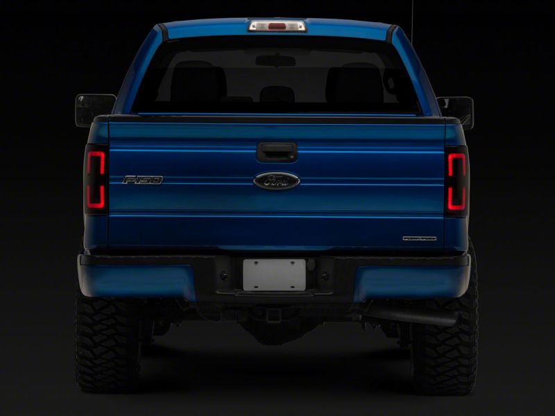 Raxiom 09-14 Ford F-150 Styleside Axial Series LED Tail Lights w/ Halo- Blk Housing (Smoked Lens) T565679 T565679 Photo - Close Up