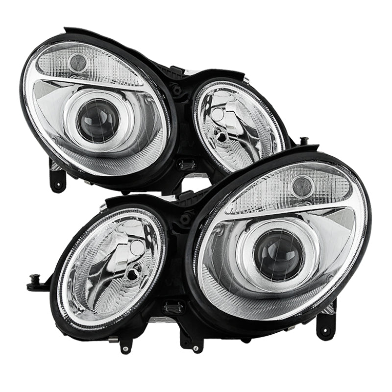 SPYDER xTune Mercedes Benz W211 E-Class 03-06 OEM Projector Headlights - Chrome PRO-JH-MBW21103-C 9036095 9036095 Photo - Primary