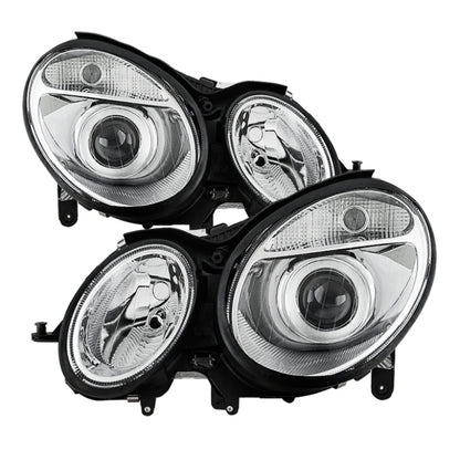SPYDER xTune Mercedes Benz W211 E-Class 03-06 OEM Projector Headlights - Chrome PRO-JH-MBW21103-C 9036095 9036095 Photo - Primary