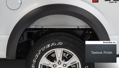 Stampede Black Original Riderz Textured Finish 4-Piece Fender Flare for 2015-20 8632-5 Photo - Mounted