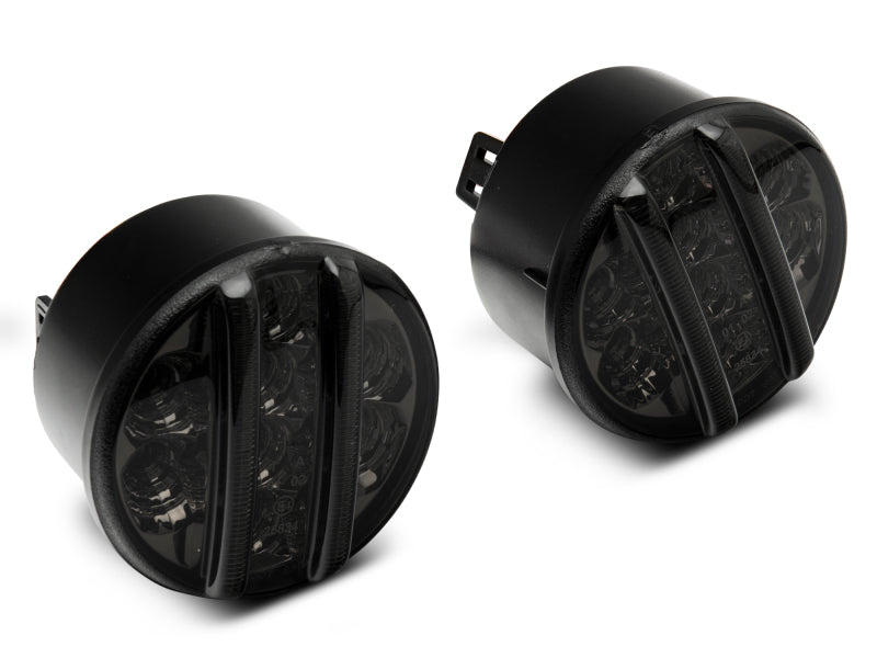 Raxiom 07-18 Jeep Wrangler JK Axial Series LED Front Turn Signals (Smoked) J119943 J119943 Photo - Close Up