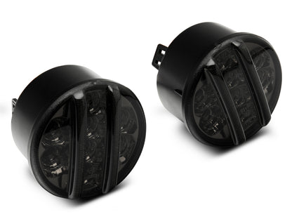 Raxiom 07-18 Jeep Wrangler JK Axial Series LED Front Turn Signals (Smoked) J119943 J119943 Photo - Close Up