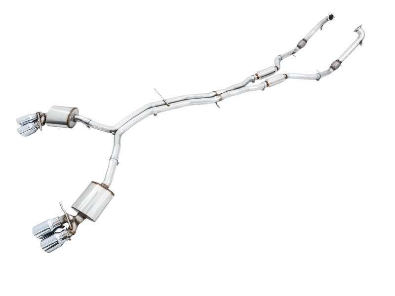 AWE Tuning Audi B9 S5 3.0T Touring Edition Exhaust - Chrome Silver Tips (102mm) 3015-42088 3015-42088 Photo - Primary
