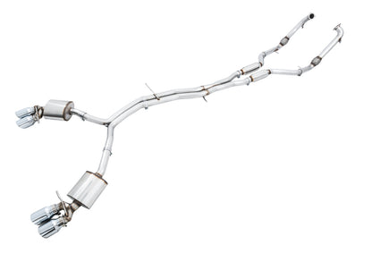 AWE Tuning Audi B9 S5 3.0T Touring Edition Exhaust - Chrome Silver Tips (102mm) 3015-42088 3015-42088 Photo - Primary