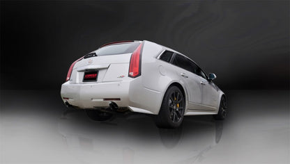 Corsa Performance 11-13 Cadillac CTS Wagon V 6.2L V8 Black Sport Axle-Back Exhaust 14948BLK Photo - Mounted