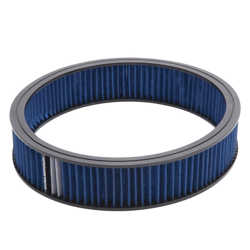 Edelbrock Air Cleaner Element, PRO-FLO, 3" Tall, 14" Diameter, Blue 43667 Photo - Primary