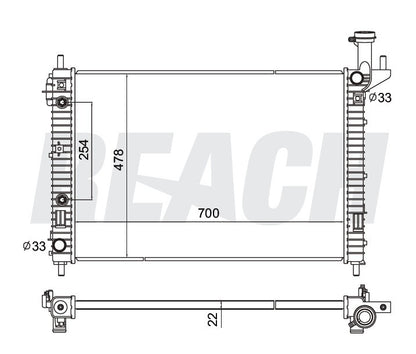 Reach Cooling Radiator 41-13007