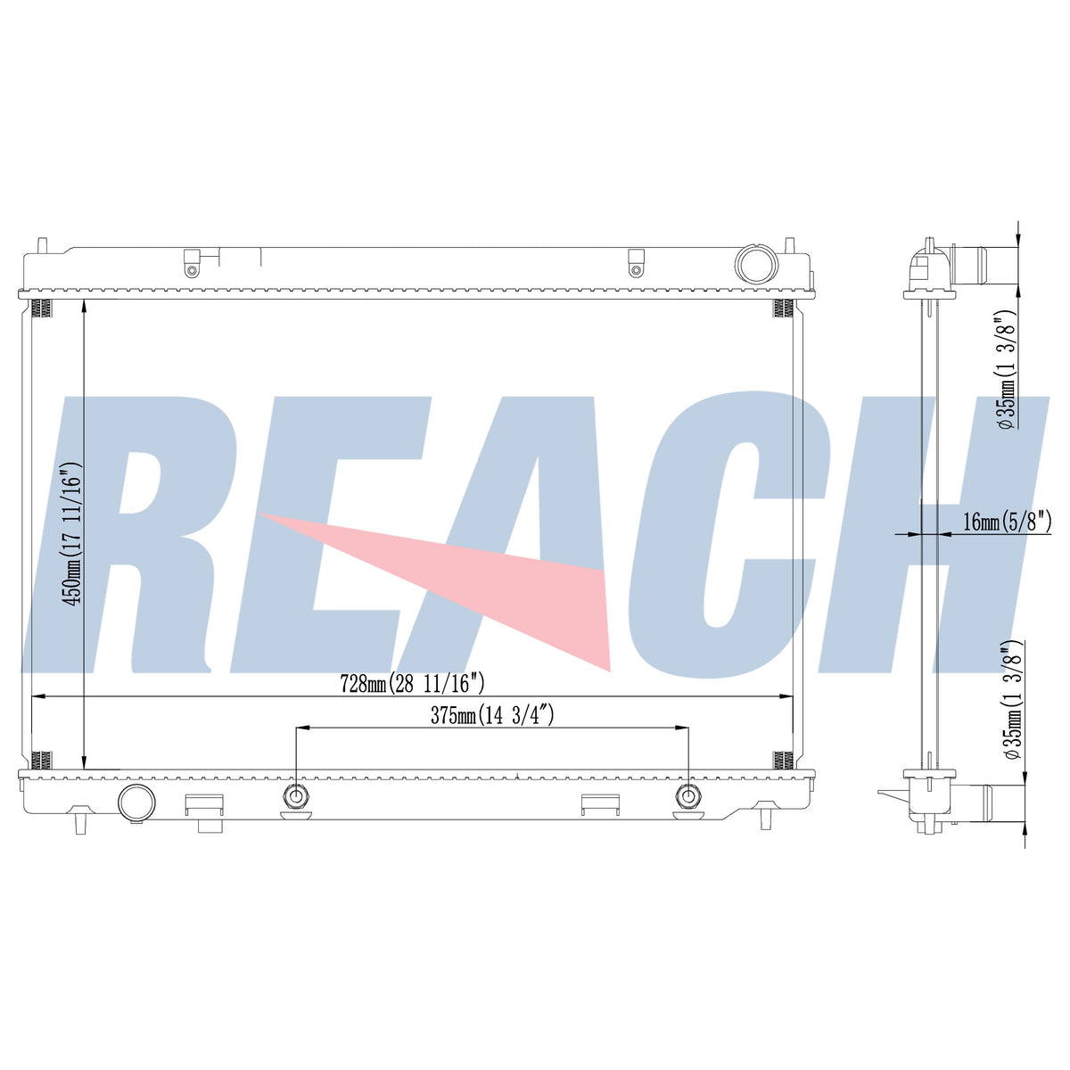 Reach Cooling Radiator 41-13012