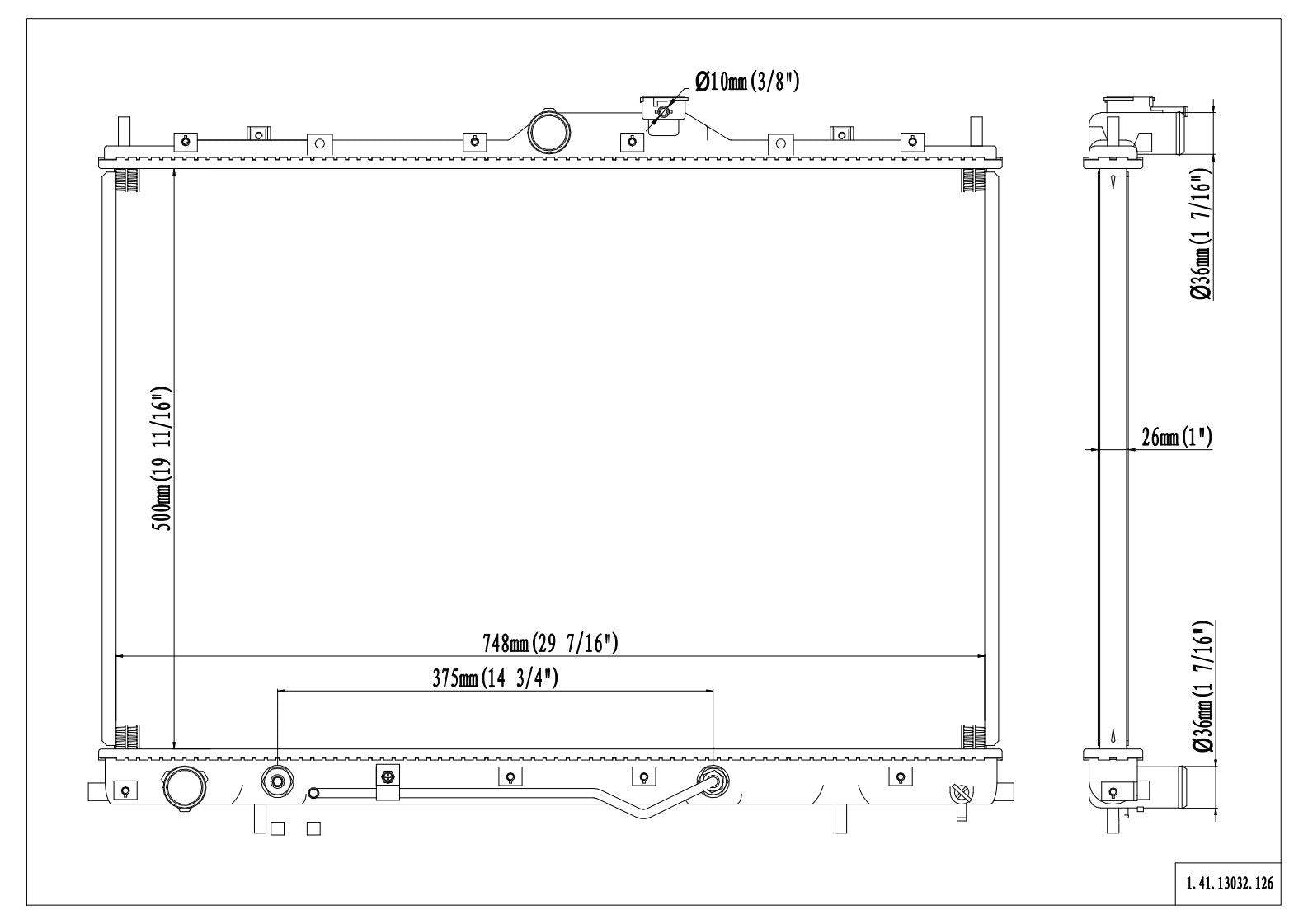 Reach Cooling Radiator 41-13032