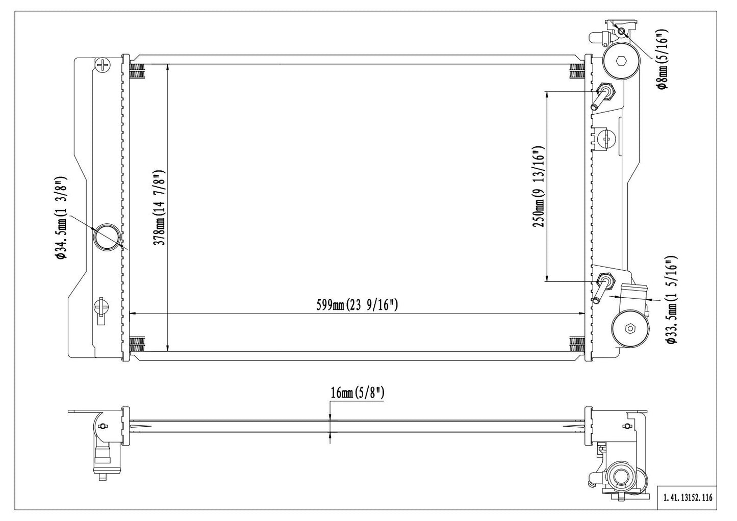 Reach Cooling Radiator 41-13152