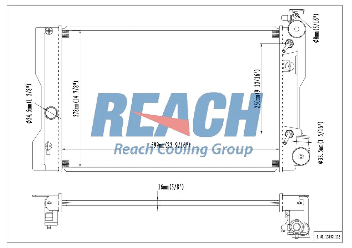 Reach Cooling Radiator 41-13152