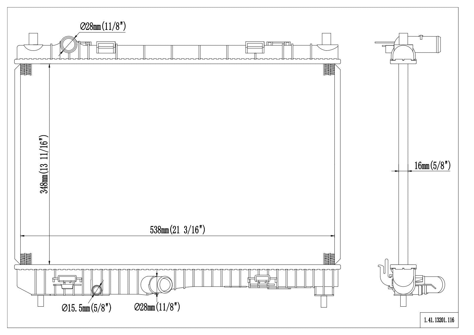 Reach Cooling Radiator 41-13201