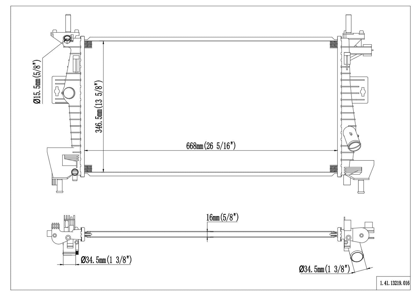 Reach Cooling Radiator 41-13219