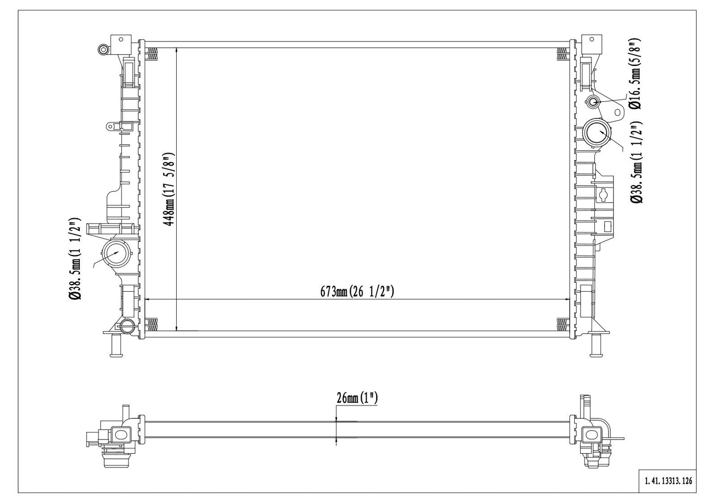 Reach Cooling Radiator 41-13313